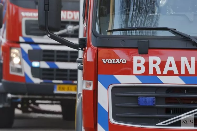 Grote schuurbrand langs A15