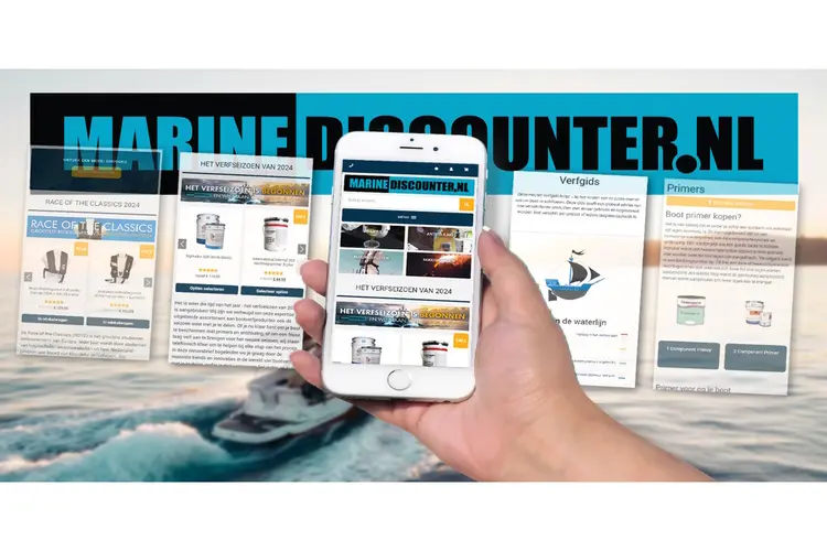 Marinediscounter heeft een nieuwe mobiele site