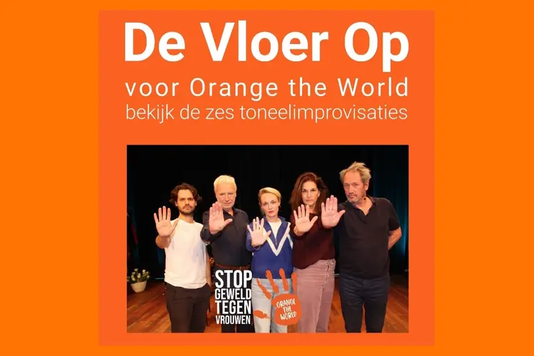 De vloer op voor Orange the World in De Fransche School